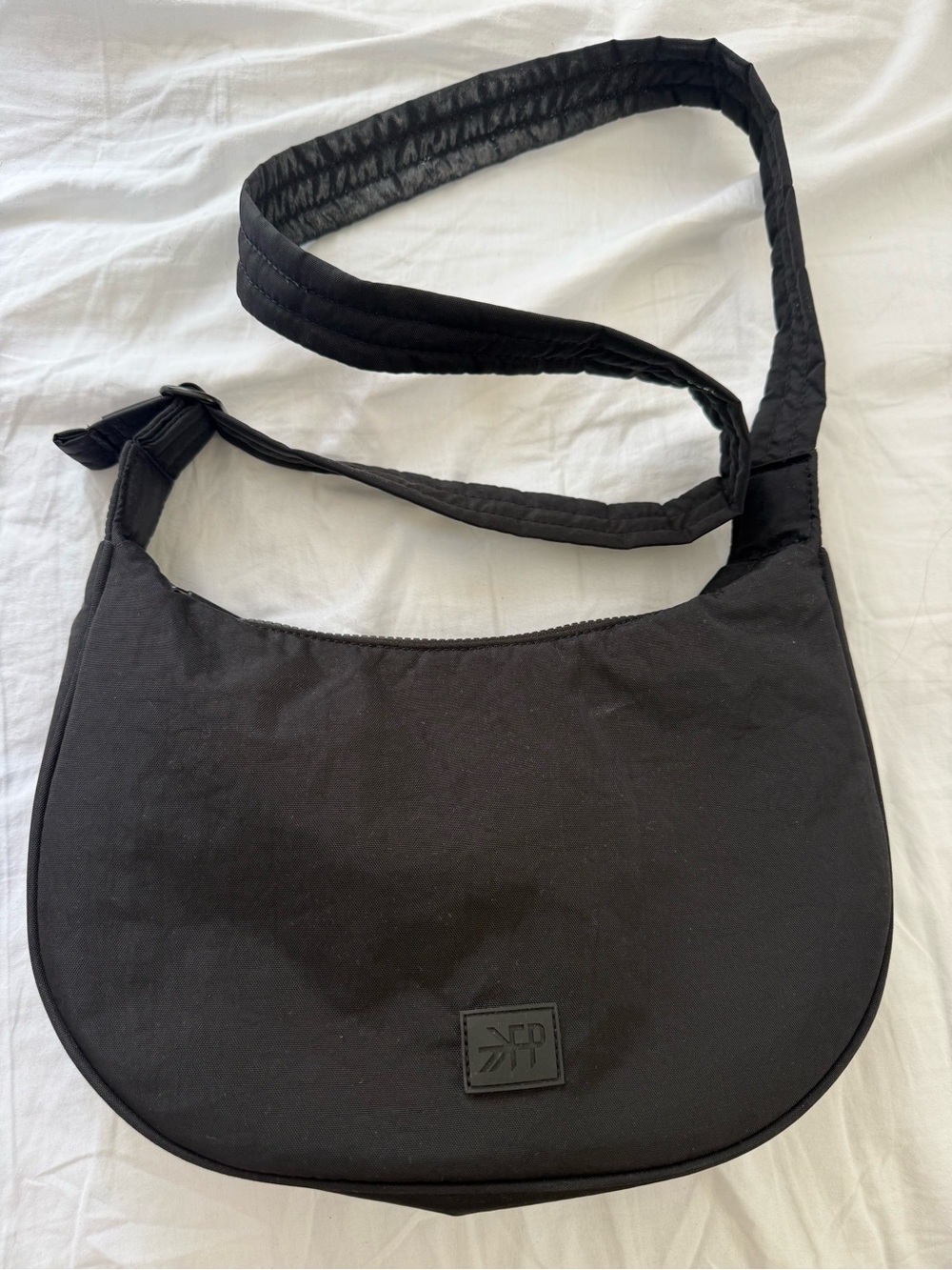 Freshly picked Black Crossbody Shoulder Bag with Subtle Logo